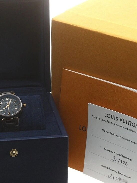 LOUIS VUITTON Tanbur slim QA137 black Dial Quartz Ladies Watch_882859 main image 4